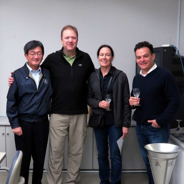 Bob and Susan DeRoose with Tsuyoshi Nakao of Nakao Brewery