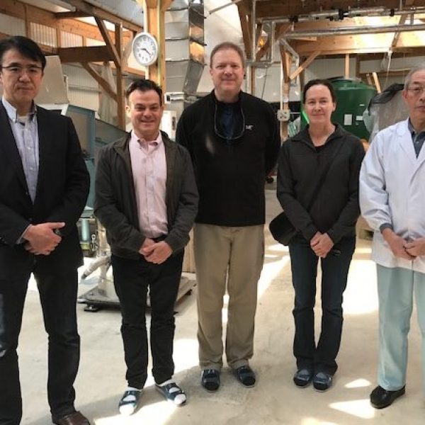 Bob and Susan DeRoose with Kotaro Saito and Koichi Takahashi of Saiya Brewery