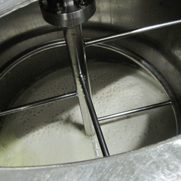 Close up inside tank