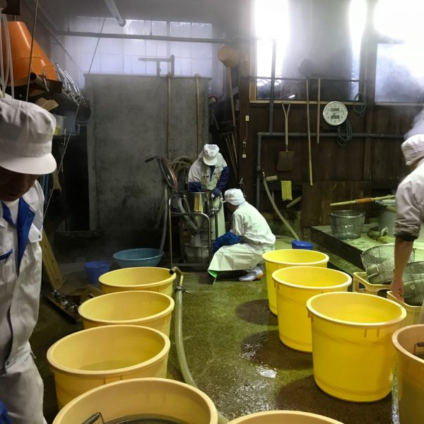 washing rice